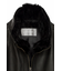 HIGH STREET∴ラビットファーカラーラムレザースタンドブルゾン