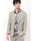 HIGH STREET∴ストレッチレザー調プリントジャケット