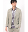 HIGH STREET∴ストレッチレザー調プリントジャケット