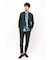 HIGH STREET∴トリコットメッシュマーブル調プリントノーカラージャケット