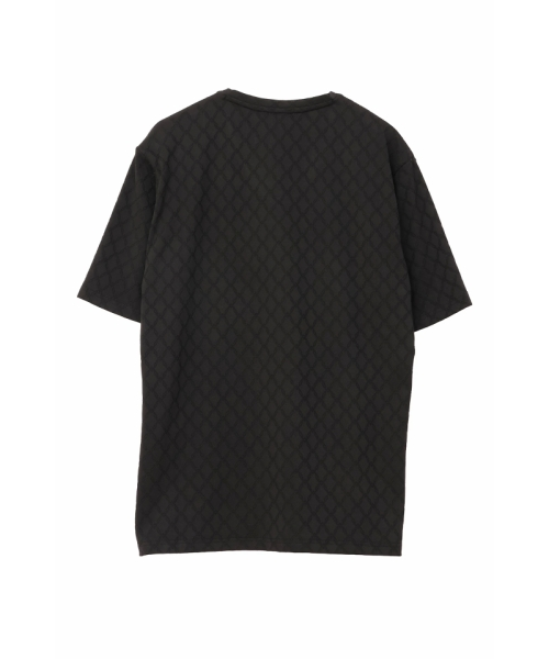 HIGH STREET∴アラベスク柄ジャカードVネック半袖カットソー HIGH STREET∴アラベスク柄ジャカードVネック半袖カットソー