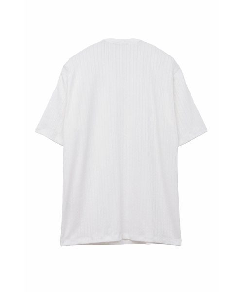 HIGH STREET∴チェーンストライプクルーネック半袖カットソー｜ハイ