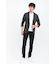 HIGH STREET∴４WAYエアリーバーク柄リンクス７分袖ジャケット