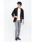 HIGH STREET∴４WAYエアリーバーク柄リンクス７分袖ジャケット