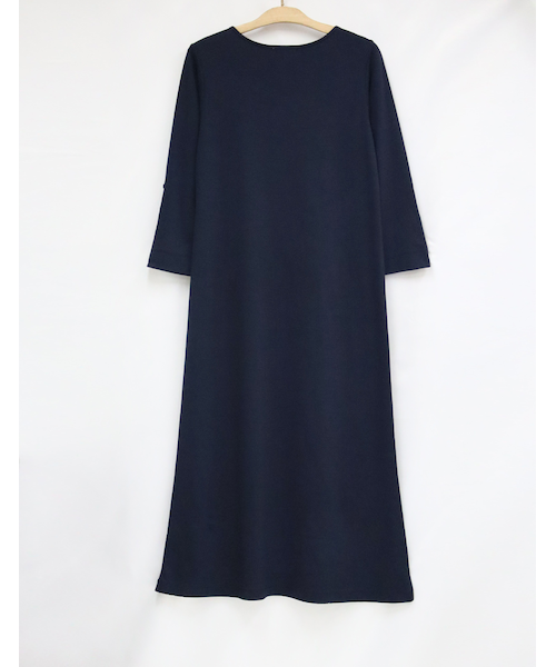 刺しゅう入7分袖ワンピース｜スポーティフの通販｜&mall（アンド