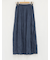 ランダムプリーツロングスカート
