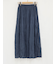 ランダムプリーツロングスカート