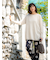 カシミヤ長袖ニットチュニック