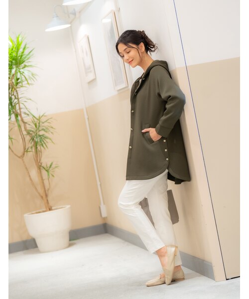 美品 マカフィーフード付きコーディガン♡ フード付コーディガン｜スポーティフの通販｜&mall（アンドモール