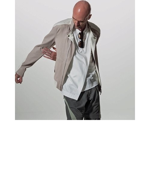 C DIEM(カルペディエム)ストレッチシープレザーコンビライダース