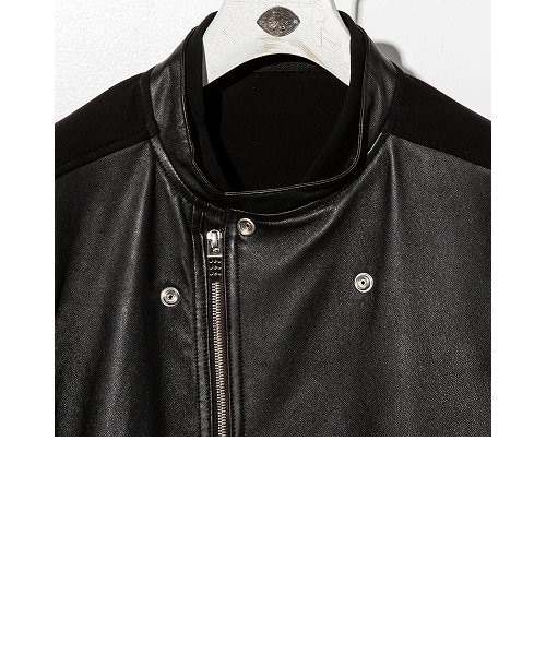 C DIEM ストレッチシープレザーコンビジャケット C DIEM(カルペディエム)ストレッチシープレザーコンビライダース