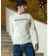 1PIU1UGUALE3 RELAX(ウノピゥウノウグァーレトレ リラックス)ボアロゴ刺繍ロングTシャツ