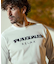 1PIU1UGUALE3 RELAX(ウノピゥウノウグァーレトレ リラックス)ボアロゴ刺繍ロングTシャツ