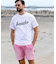 1PIU1UGUALE3 RELAX(ウノピゥウノウグァーレトレ リラックス)フローイングロゴ半袖Tシャツ