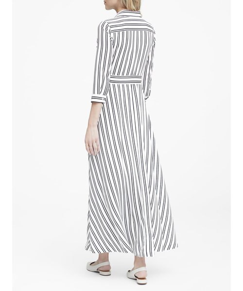 フローラル マキシシャツワンピース｜バナナ・リパブリックの通販