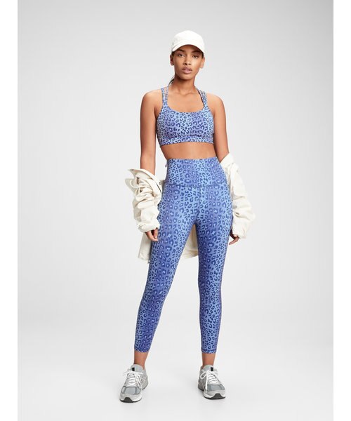 【超美品】Gapfit エクリプスハイライズプリント7/8レギンス GAP（ギャップ）の「Gapfit エクリプスハイライズプリント7/8
