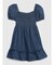ウォッシュウェル スモッキングギャザー 袖コンシャス デニムワンピース (幼児)