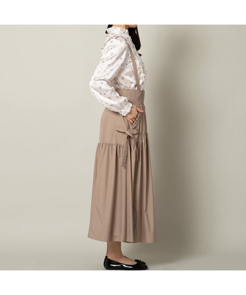 タフタサスペンダー付きスカート｜ローズティアラの通販｜&mall  