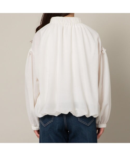 未使用 ローズティアラ パールシアーブルブルゾン 81cb001-89781-01b.jpg