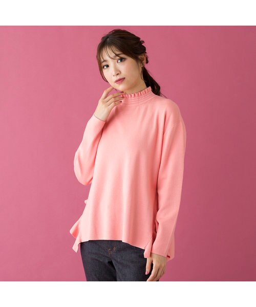 サイドフリルニットプルオーバー｜ローズティアラの通販｜&mall