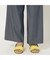 【美脚パンツ】【セットアップ対応/水洗い可】ワイドパンツ