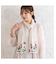 【再入荷】スカラップ刺繍いちご柄ストール