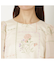 【セットアップ対応】パネル刺繍風ブラウス