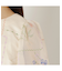 【セットアップ対応】パネル刺繍風ブラウス