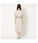 【美シルエットワンピ】【接触冷感/防シワ】パイピングリボンワンピース
