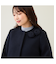 【コサージュ付】フレア切替コート