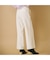 ウォームストレッチワイドパンツ/White