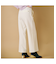ウォームストレッチワイドパンツ/White