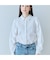 【人気追加】ビジューネクタイ付きシャツ