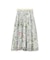 フラワーフレームプリントプリーツスカート