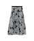 フラワーフレームプリントプリーツスカート
