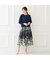 フローラルアートフレアスカート