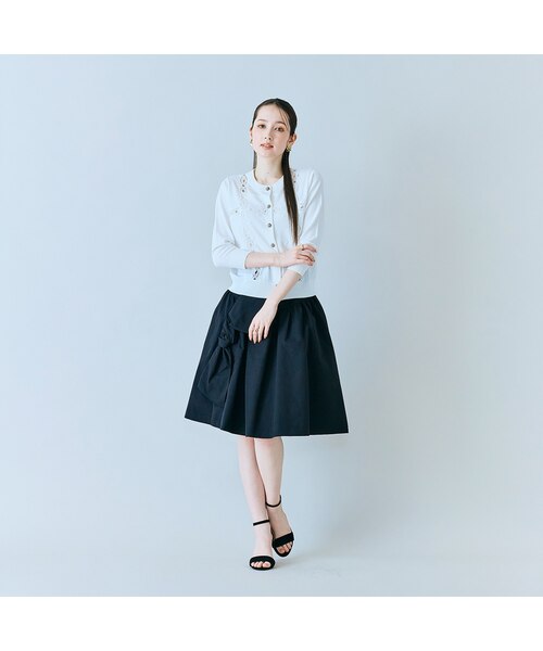 【アクセサリーおまけ付き】ローズボンボントップス ローズボンボンスカート ローズチュール刺繍スカート（51042504） | Rose Tiara (Women