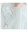 リボン付きシャツブラウス