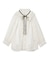 シアープリーツフリルブラウス