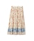 フラワーパネルプリントスカート