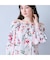 チェリープリントボリュームブラウス