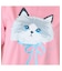 ネコプリント半袖Tシャツ