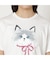 ネコプリント半袖Tシャツ