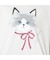 ネコプリント半袖Tシャツ