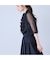 リボン付きブラウス