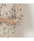 リボンタイミモレ丈プリントワンピース