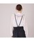 パウダーシフォンAudie a Musesロゴ刺繍ブラウス