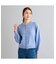 【WEB限定カラー有】飾りボタン付きフラワースパンコールニットカーディガン
