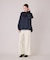 【モデル美香着用】ワイドシルエットサロペットパンツ/WHITE