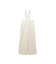 【モデル美香着用】ワイドシルエットサロペットパンツ/WHITE